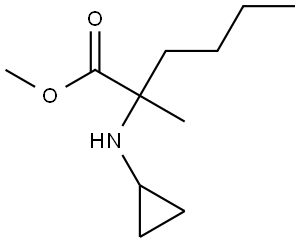 methyl 2-(cyclopropylamino)-2-methylhexanoate Structure