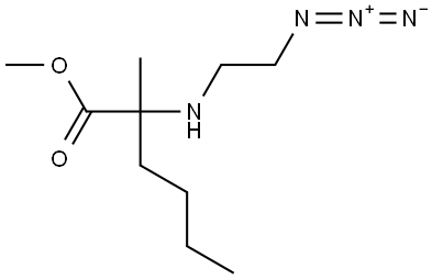 甲基 2-((2-叠氮基乙基)氨基)-2-甲基己酸酯, 2024285-86-5, 结构式