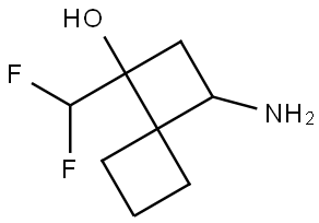 3-Amino-1-(difluoromethyl)spiro[3.3]heptan-1-ol Struktur