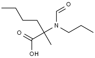2-methyl-2-(N-propylformamido)hexanoic acid Structure