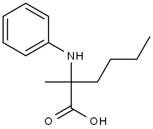 2-methyl-2-(phenylamino)hexanoic acid Structure