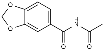 N-Acetyl-1,3-benzodioxole-5-carboxamide 结构式