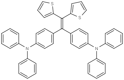 4,4'-(2,2-di(thiophen-2-yl)ethene-1,1-diyl)bis(N,N-diphenylaniline),2036279-84-0,结构式