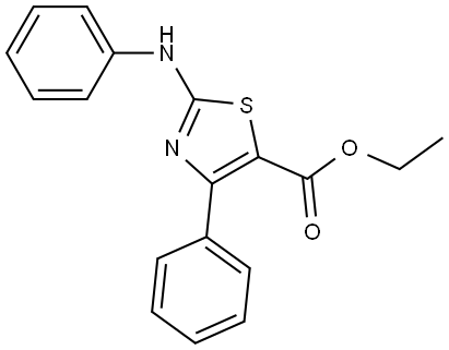 ethyl 4-phenyl-2-(phenylamino)thiazole-5-carboxylate Structure