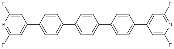 4,4'-bis(2,6-difluoropyridin-4-yl)-1,1':4',1”-terphenyl 结构式