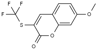 7-Methoxy-3-[(trifluoromethyl)thio]-2H-1-benzopyran-2-one,2065207-95-4,结构式