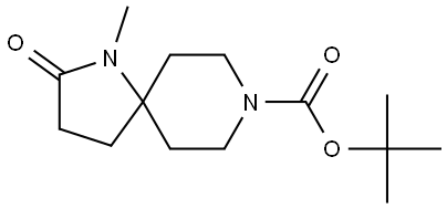 tert-butyl 1-methyl-2-oxo-1,8-diazaspiro[4.5]decane-8-carboxylate 结构式