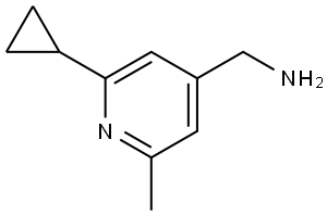 (2-环丙基-6-甲基吡啶-4-基)甲胺,2079925-68-9,结构式