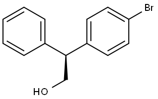 (S)-2-(4-bromophenyl)-2-phenylethan-1-ol Structure