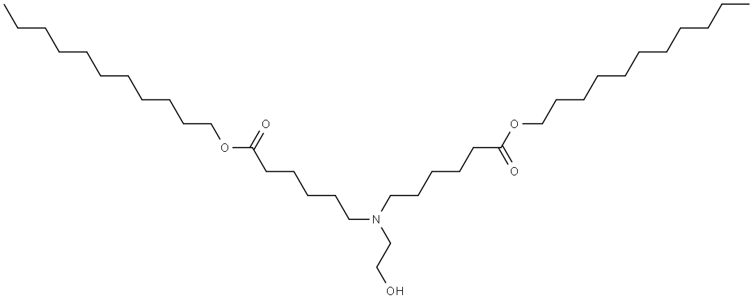 diundecyl 6,6'-((2-hydroxyethyl)azanediyl)dihexanoate Structure