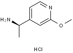 (R)-1-(2-methoxypyridin-4-yl)ethan-1-amine hydrochloride Structure