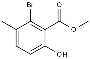 methyl 2-bromo-6-hydroxy-3-methylbenzoate,2090276-72-3,结构式