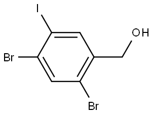 (2,4-dibromo-5-iodophenyl)methanol Struktur