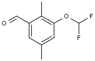 3-(difluoromethoxy)-2,5-dimethylbenzaldehyde Structure