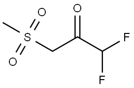 1,1-Difluoro-3-(methylsulfonyl)-2-propanone Structure