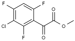 Methyl 3-chloro-2,4,6-trifluoro-α-oxobenzeneacetate Structure