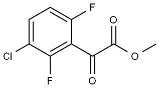 Methyl 3-chloro-2,6-difluoro-α-oxobenzeneacetate Struktur