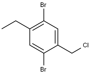 1,4-Dibromo-2-(chloromethyl)-5-ethylbenzene Structure