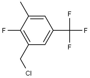 1-(Chloromethyl)-2-fluoro-3-methyl-5-(trifluoromethyl)benzene Structure