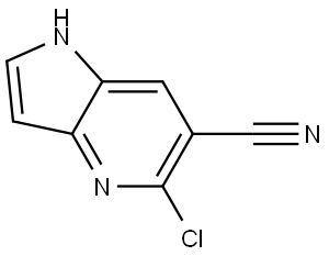 5-Chloro-1H-pyrrolo[3,2-b]pyridine-6-carbonitrile Struktur