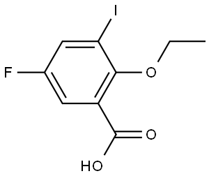 2-Ethoxy-5-fluoro-3-iodobenzoic acid Structure