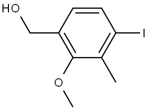 4-Iodo-2-methoxy-3-methylbenzenemethanol Structure