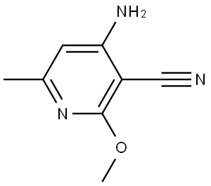 4-Amino-2-methoxy-6-methyl-3-pyridinecarbonitrile Structure