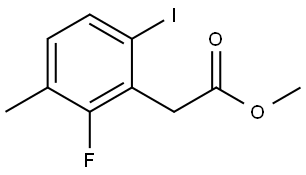 Methyl 2-fluoro-6-iodo-3-methylbenzeneacetate Structure