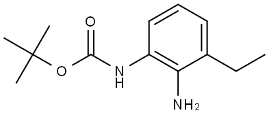 tert-Butyl (2-amino-3-ethylphenyl)carbamate Struktur
