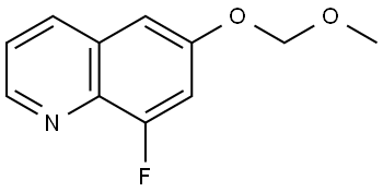 8-Fluoro-6-(methoxymethoxy)quinoline Structure