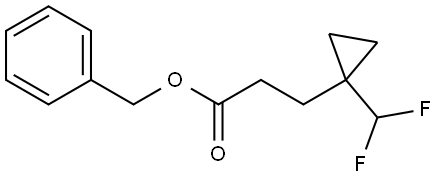 benzyl 3-(1-(difluoromethyl)cyclopropyl)propanoate Structure