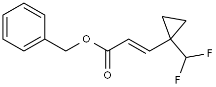 benzyl (E)-3-(1-(difluoromethyl)cyclopropyl)acrylate Structure