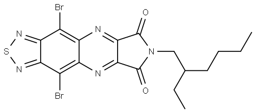 4,10-dibromo-7-(2-ethylhexyl)-6H-pyrrolo[3,4-b][1,2,5]thiadiazolo[3,4-g]quinoxaline-6,8(7H)-dione