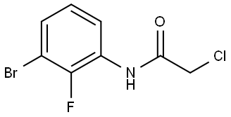 N-(3-Bromo-2-fluorophenyl)-2-chloroacetamide Structure