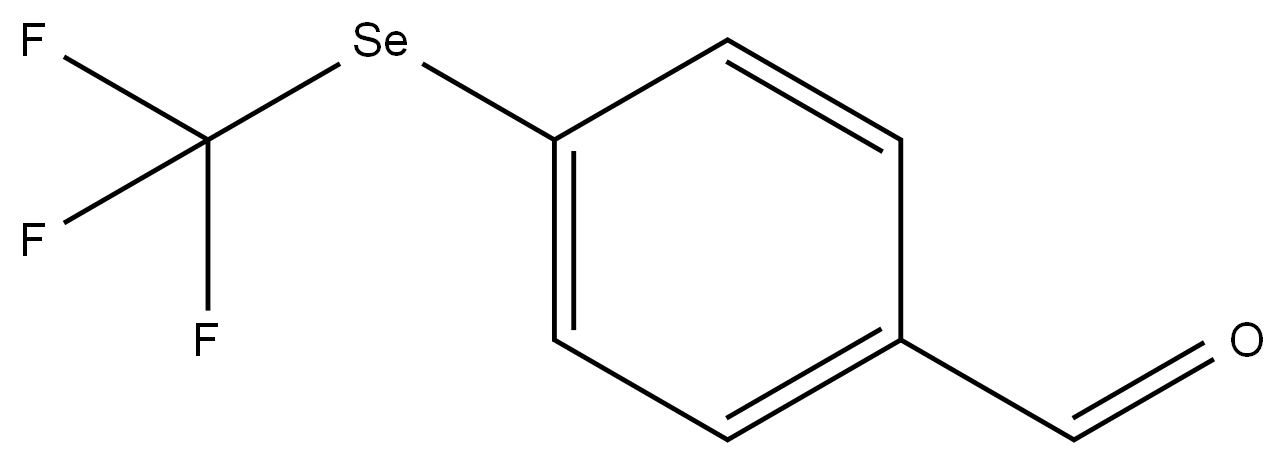 4-((三氟甲基)硒基)苯甲醛 结构式