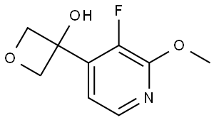 3-(3-fluoro-2-methoxypyridin-4-yl)oxetan-3-ol 结构式