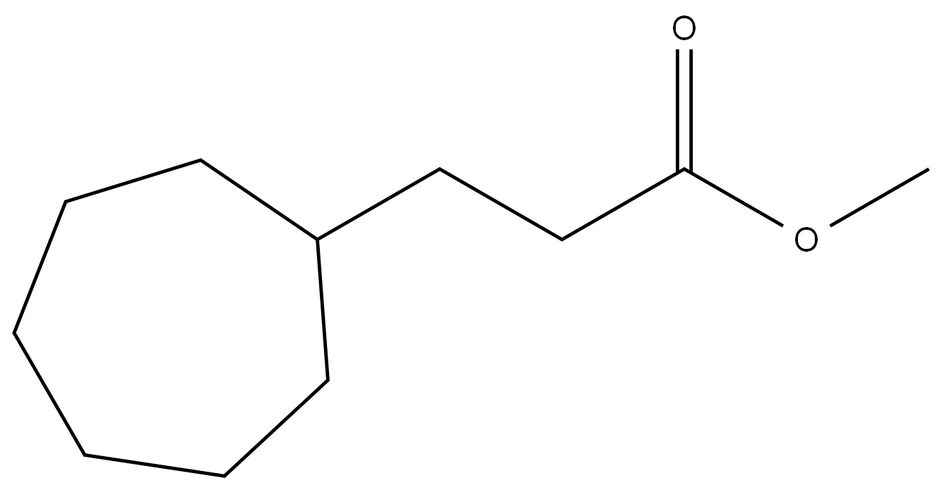 Methyl cycloheptanepropanoate Structure