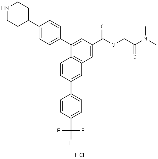 P2Y14 antagonist prodrug 7J hydrochloride Structure