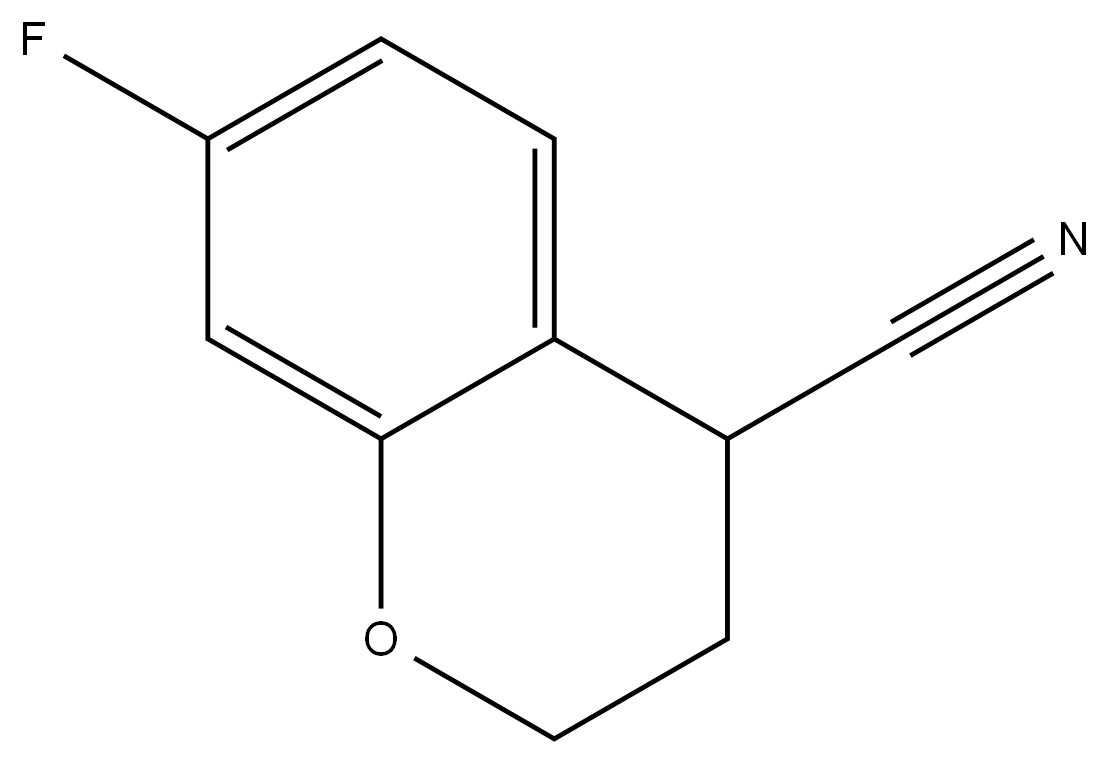 7-fluoro-2H-chromene-4-carbonitrile Struktur