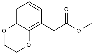 Methyl 2-(2,3-dihydrobenzo[b][1,4]dioxin-5-yl)acetate Structure
