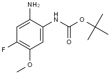 tert-Butyl (2-amino-4-fluoro-5-methoxyphenyl)carbamate Structure