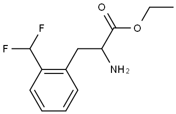ethyl 2-amino-3-(2-(difluoromethyl)phenyl)propanoate Structure