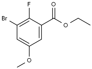 Ethyl 3-bromo-2-fluoro-5-methoxybenzoate 结构式