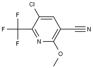 5-Chloro-2-methoxy-6-(trifluoromethyl)-3-pyridinecarbonitrile Structure