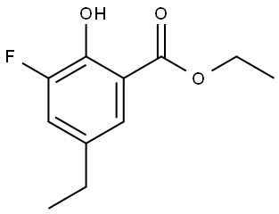 Ethyl 5-ethyl-3-fluoro-2-hydroxybenzoate Structure