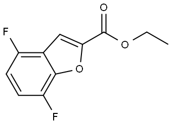ethyl 4,7-difluoro-1-benzofuran-2-carboxylate Structure
