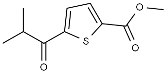 Methyl 5-(2-methyl-1-oxopropyl)-2-thiophenecarboxylate Structure