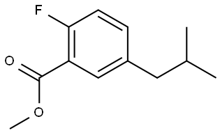 Methyl 2-fluoro-5-isobutylbenzoate Structure