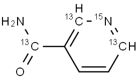 Nicotinamide-13C3,15N Struktur