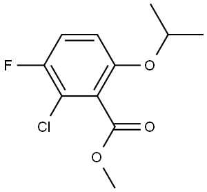 Methyl 2-chloro-3-fluoro-6-(1-methylethoxy)benzoate Structure